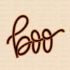 BOO Lace Hand Drawn