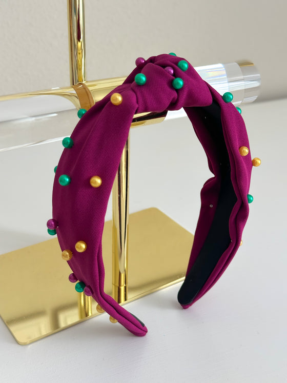 Mardi Gras Headband - Purple