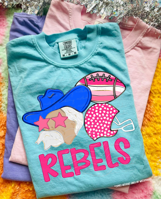 Rebels Pink Preppy Mascot