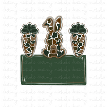  Camo Bunny Carrot Name Plate