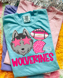  Wolverines Pink Preppy Mascot