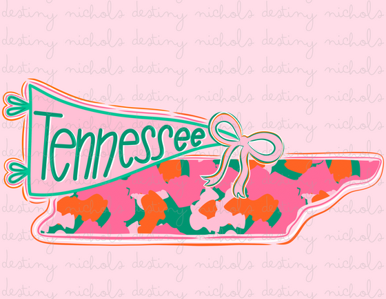 Tennessee Preppy State Flag