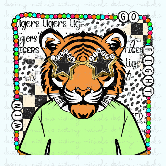Tigers Charm Mascot (2) Designs