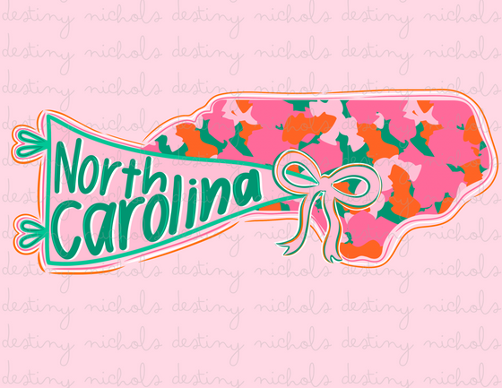 North Carolina Preppy State Flag