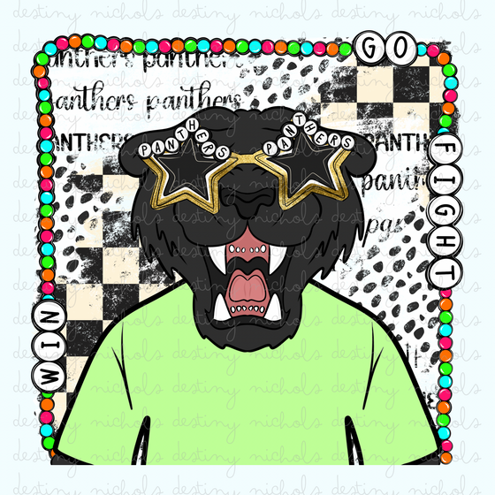 Panthers Charm Mascot (2) Designs